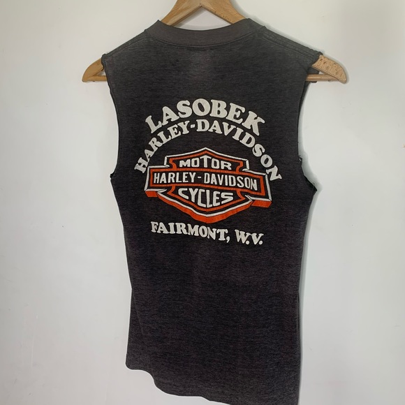 Rare vintage Harley and cold beers tank shirt - Picture 5 of 15